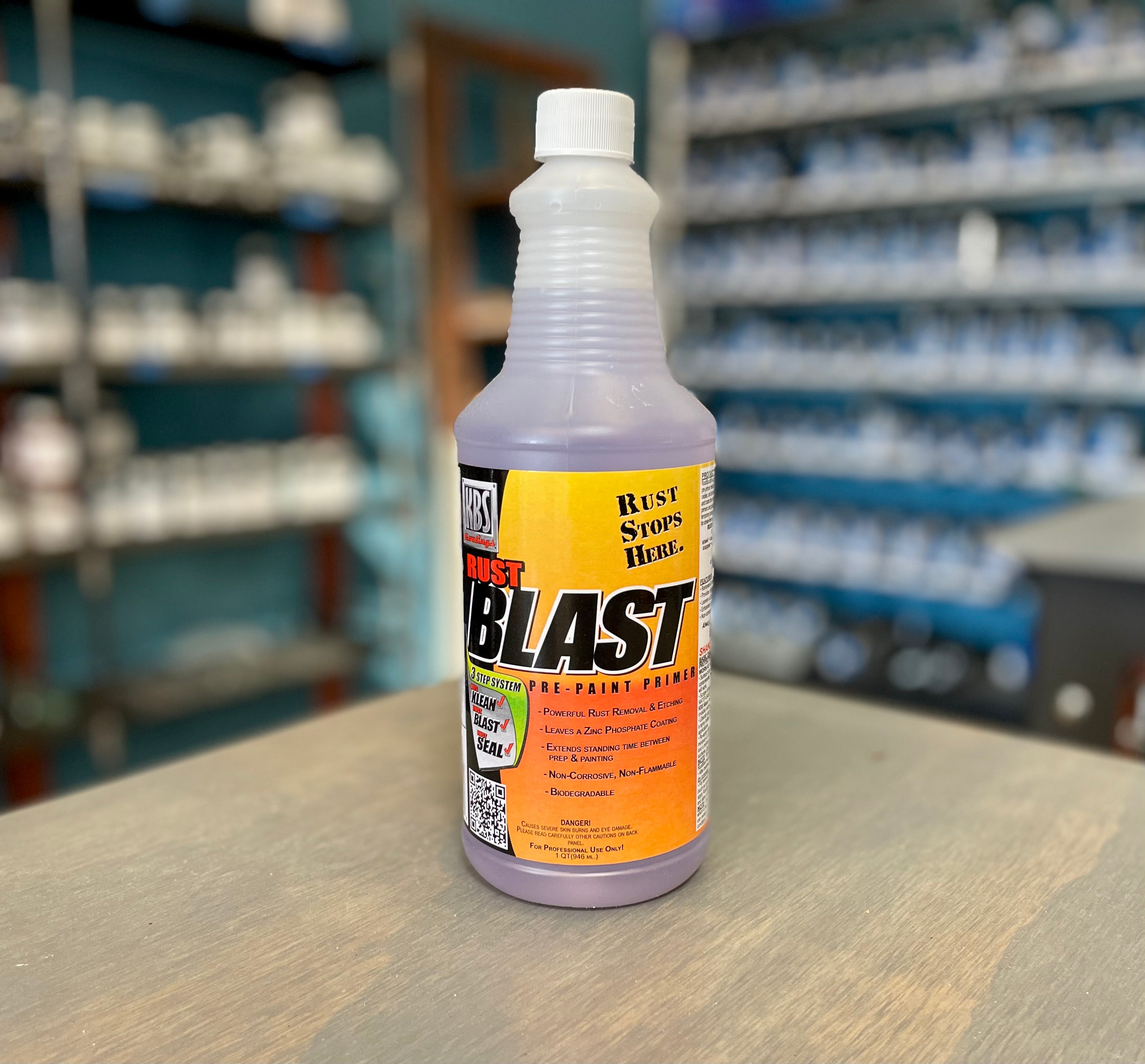 KBS RustBlast Quart w/Sprayer - Powerful Metal Acid Etch and Rust Remo ...